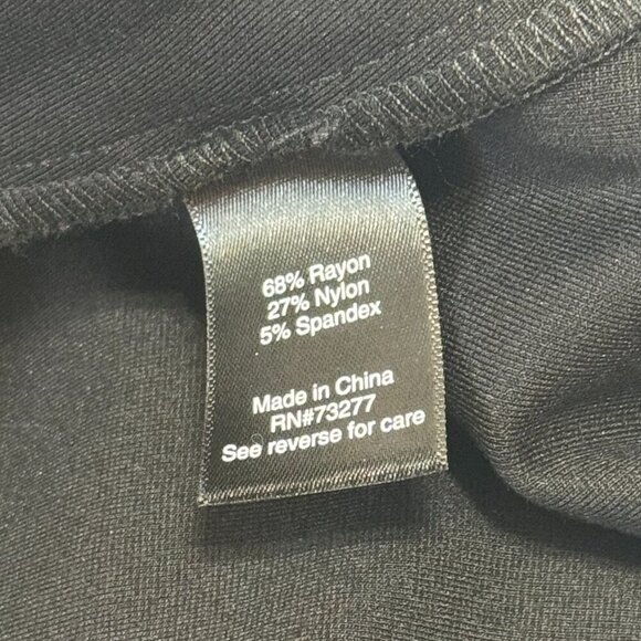 SO Skirt Women's Size XL Black Faux Wrap Mini Length Y2K Stretchy Fabric Goth - Picture 8 of 12